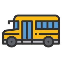 schoolbus pictogram vector. vector