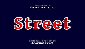 teksteffect lettertype 3D-kleur. vector