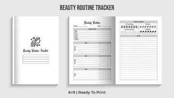 schoonheidsroutine-tracker. schoonheidslogboek. make-up tracker pro downloaden vector