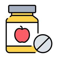 vitamine moderne concepten ontwerp, vectorillustratie vector