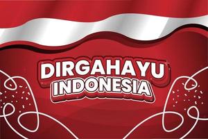 indonesisch onafhankelijkheidsdag banner sjabloon vector ontwerp