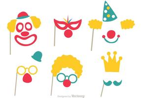 Photobooth prop vector set