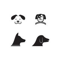 hond pictogram vector illustratie ontwerpsjabloon