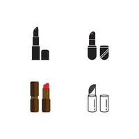 lippenstift pictogram vector illustratie sjabloonontwerp