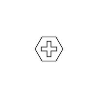 medisch kruis logo vector
