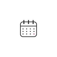 kalender pictogram vector illustratie ontwerpsjabloon.