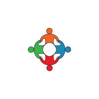 gemeenschap logo vector illustratie ontwerpsjabloon.