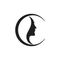 vrouw logo vector illustratie sjabloonontwerp