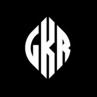 lkr cirkel letter logo ontwerp met cirkel en ellipsvorm. lkr ellipsletters met typografische stijl. de drie initialen vormen een cirkellogo. lkr cirkel embleem abstracte monogram brief mark vector. vector