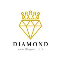 diamanten kroon logo vector