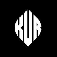 kvr cirkel letter logo ontwerp met cirkel en ellipsvorm. kvr ellipsletters met typografische stijl. de drie initialen vormen een cirkellogo. kvr cirkel embleem abstracte monogram brief mark vector. vector