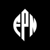 fpn cirkel letter logo ontwerp met cirkel en ellipsvorm. fpn ellipsletters met typografische stijl. de drie initialen vormen een cirkellogo. fpn cirkel embleem abstracte monogram brief mark vector. vector