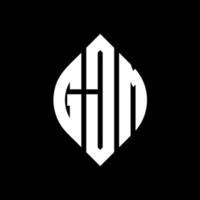 gjm cirkel letter logo ontwerp met cirkel en ellipsvorm. gjm ellipsletters met typografische stijl. de drie initialen vormen een cirkellogo. gjm cirkel embleem abstracte monogram brief mark vector. vector