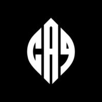 caq cirkel letter logo ontwerp met cirkel en ellipsvorm. caq ellipsletters met typografische stijl. de drie initialen vormen een cirkellogo. caq cirkel embleem abstracte monogram brief mark vector. vector