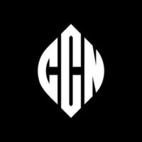 ccn cirkel letter logo ontwerp met cirkel en ellipsvorm. ccn ellipsletters met typografische stijl. de drie initialen vormen een cirkellogo. ccn cirkel embleem abstracte monogram brief mark vector. vector