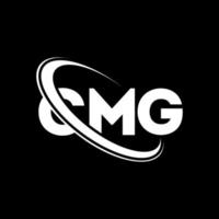 cmg-logo. cmg brief. cmg letter logo ontwerp. initialen cmg logo gekoppeld aan cirkel en hoofdletter monogram logo. cmg typografie voor technologie, business en onroerend goed merk. vector