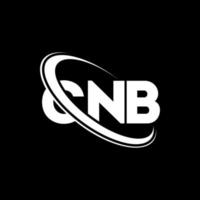 cnb-logo. cnb brief. cnb brief logo ontwerp. initialen cnb logo gekoppeld aan cirkel en monogram logo in hoofdletters. cnb typografie voor technologie, zaken en onroerend goed merk. vector