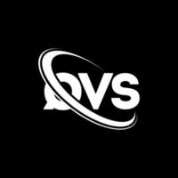 qvs-logo. qvs brief. qvs brief logo ontwerp. initialen qvs-logo gekoppeld aan cirkel en monogram-logo in hoofdletters. qvs typografie voor technologie, zaken en onroerend goed merk. vector