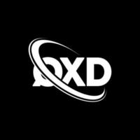 qxd-logo. qxd brief. qxd brief logo ontwerp. initialen qxd logo gekoppeld aan cirkel en hoofdletter monogram logo. qxd typografie voor technologie, zaken en onroerend goed merk. vector