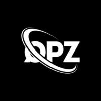 qpz-logo. qpz brief. qpz brief logo ontwerp. initialen qpz-logo gekoppeld aan cirkel en monogram-logo in hoofdletters. qpz typografie voor technologie, zaken en onroerend goed merk. vector