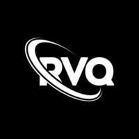 rvq-logo. rvq brief. rvq brief logo ontwerp. initialen rvq-logo gekoppeld aan cirkel en monogram-logo in hoofdletters. rvq typografie voor technologie, zaken en onroerend goed merk. vector