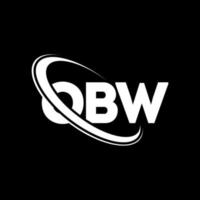 obw-logo. ov brief. obw brief logo ontwerp. initialen obw logo gekoppeld aan cirkel en hoofdletter monogram logo. obw typografie voor technologie, business en onroerend goed merk. vector