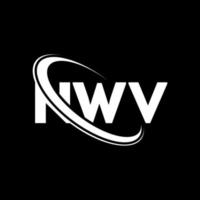 nwv-logo. nwv brief. nwv brief logo ontwerp. initialen nwv logo gekoppeld aan cirkel en monogram logo in hoofdletters. nwv typografie voor technologie, business en onroerend goed merk. vector