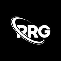 rg-logo. rg brief. rrg brief logo ontwerp. initialen rrg-logo gekoppeld aan cirkel en monogram-logo in hoofdletters. rrg typografie voor technologie, zaken en onroerend goed merk. vector