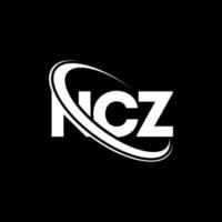 ncz-logo. nc brief. ncz brief logo ontwerp. initialen ncz-logo gekoppeld aan cirkel en monogram-logo in hoofdletters. ncz typografie voor technologie, zaken en onroerend goed merk. vector