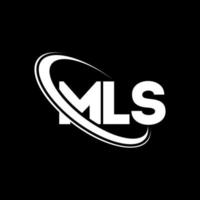 mls-logo. ml brief. mls brief logo ontwerp. initialen mls logo gekoppeld aan cirkel en hoofdletter monogram logo. mls typografie voor technologie, zaken en onroerend goed merk. vector