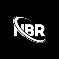 nbr-logo. nr brief. nbr brief logo ontwerp. initialen nbr logo gekoppeld aan cirkel en monogram logo in hoofdletters. nbr typografie voor technologie, zaken en onroerend goed merk. vector