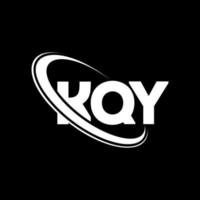 kqy-logo. kq brief. kqy brief logo ontwerp. initialen kqy logo gekoppeld aan cirkel en hoofdletter monogram logo. kqy typografie voor technologie, zaken en onroerend goed merk. vector