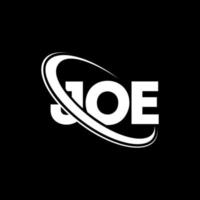 joe-logo. joe brief. joe brief logo ontwerp. initialen joe logo gekoppeld aan cirkel en hoofdletter monogram logo. joe typografie voor technologie, zaken en onroerend goed merk. vector