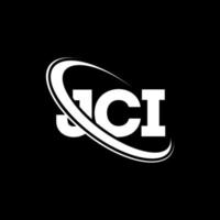 jci-logo. jci brief. jci brief logo ontwerp. initialen jci-logo gekoppeld aan cirkel en monogram-logo in hoofdletters. jci typografie voor technologie, zaken en onroerend goed merk. vector