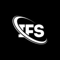 ifs-logo. als brief. ifs brief logo ontwerp. initialen ifs-logo gekoppeld aan cirkel en monogram-logo in hoofdletters. ifs typografie voor technologie, zaken en onroerend goed merk. vector