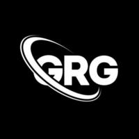gr logo. gr brief. grg brief logo ontwerp. initialen grg logo gekoppeld aan cirkel en hoofdletter monogram logo. grg typografie voor technologie, business en onroerend goed merk. vector