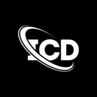 icd-logo. icd brief. icd brief logo ontwerp. initialen icd-logo gekoppeld aan cirkel en monogram-logo in hoofdletters. icd typografie voor technologie, zaken en onroerend goed merk. vector