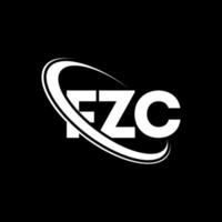 fzc-logo. fzc brief. fzc brief logo ontwerp. initialen fzc logo gekoppeld aan cirkel en hoofdletter monogram logo. fzc typografie voor technologie, zaken en onroerend goed merk. vector