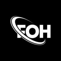 foh-logo. ff brief. foh brief logo ontwerp. initialen foh logo gekoppeld aan cirkel en hoofdletter monogram logo. foh typografie voor technologie, zaken en onroerend goed merk. vector