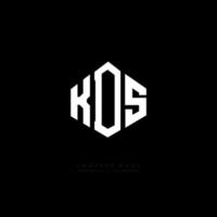 kds letter logo-ontwerp met veelhoekvorm. kds logo-ontwerp met veelhoek en kubusvorm. kds zeshoek vector logo sjabloon witte en zwarte kleuren. kds-monogram, bedrijfs- en onroerendgoedlogo.