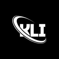 kli-logo. kli brief. kli brief logo ontwerp. initialen kli logo gekoppeld aan cirkel en hoofdletter monogram logo. kli typografie voor technologie, business en onroerend goed merk. vector