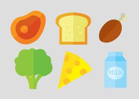 Voedsel vector iconen