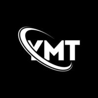 ymt-logo. ymt brief. ymt brief logo ontwerp. initialen ymt-logo gekoppeld aan cirkel en monogram-logo in hoofdletters. ymt typografie voor technologie, zaken en onroerend goed merk. vector