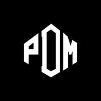 pdm letter logo-ontwerp met veelhoekvorm. pdm veelhoek en kubusvorm logo-ontwerp. pdm zeshoek vector logo sjabloon witte en zwarte kleuren. pdm-monogram, bedrijfs- en onroerendgoedlogo.