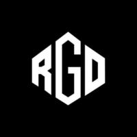 rgo letter logo-ontwerp met veelhoekvorm. rgo veelhoek en kubusvorm logo-ontwerp. rgo zeshoek vector logo sjabloon witte en zwarte kleuren. rgo-monogram, bedrijfs- en onroerendgoedlogo.