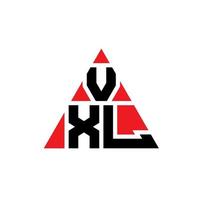 vxl driehoek brief logo ontwerp met driehoekige vorm. vxl driehoek logo ontwerp monogram. vxl driehoek vector logo sjabloon met rode kleur. vxl driehoekig logo eenvoudig, elegant en luxueus logo.