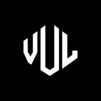 vul letter logo-ontwerp met veelhoekvorm. vul veelhoek en kubusvorm logo-ontwerp. vul zeshoek vector logo sjabloon witte en zwarte kleuren. vul monogram, bedrijfs- en onroerend goed logo.