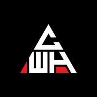 cwh driehoek brief logo ontwerp met driehoekige vorm. cwh driehoek logo ontwerp monogram. cwh driehoek vector logo sjabloon met rode kleur. cwh driehoekig logo eenvoudig, elegant en luxueus logo.
