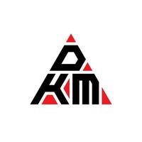 dkm driehoek brief logo ontwerp met driehoekige vorm. dkm driehoek logo ontwerp monogram. dkm driehoek vector logo sjabloon met rode kleur. dkm driehoekig logo eenvoudig, elegant en luxueus logo.