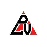 dlv driehoek brief logo ontwerp met driehoekige vorm. dlv driehoek logo ontwerp monogram. dlv driehoek vector logo sjabloon met rode kleur. dlv driehoekig logo eenvoudig, elegant en luxueus logo.